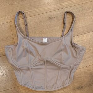 Gilly Hicks/Hollister Beige Corset Top